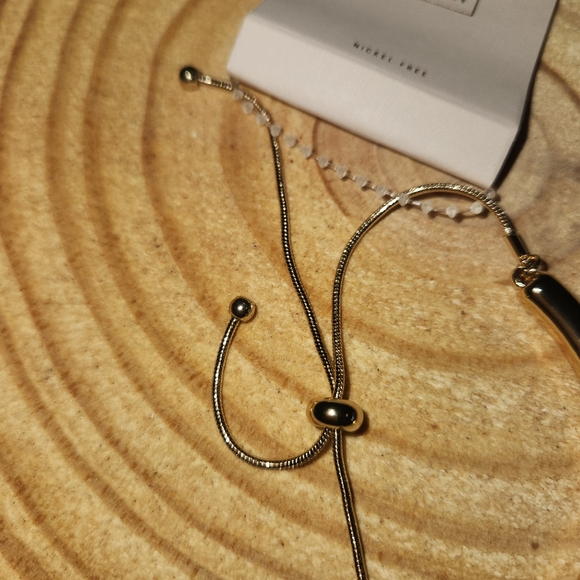 14th & Union Adjustable Nickle Free Gold Tone Bracelet - Picture 3 of 3